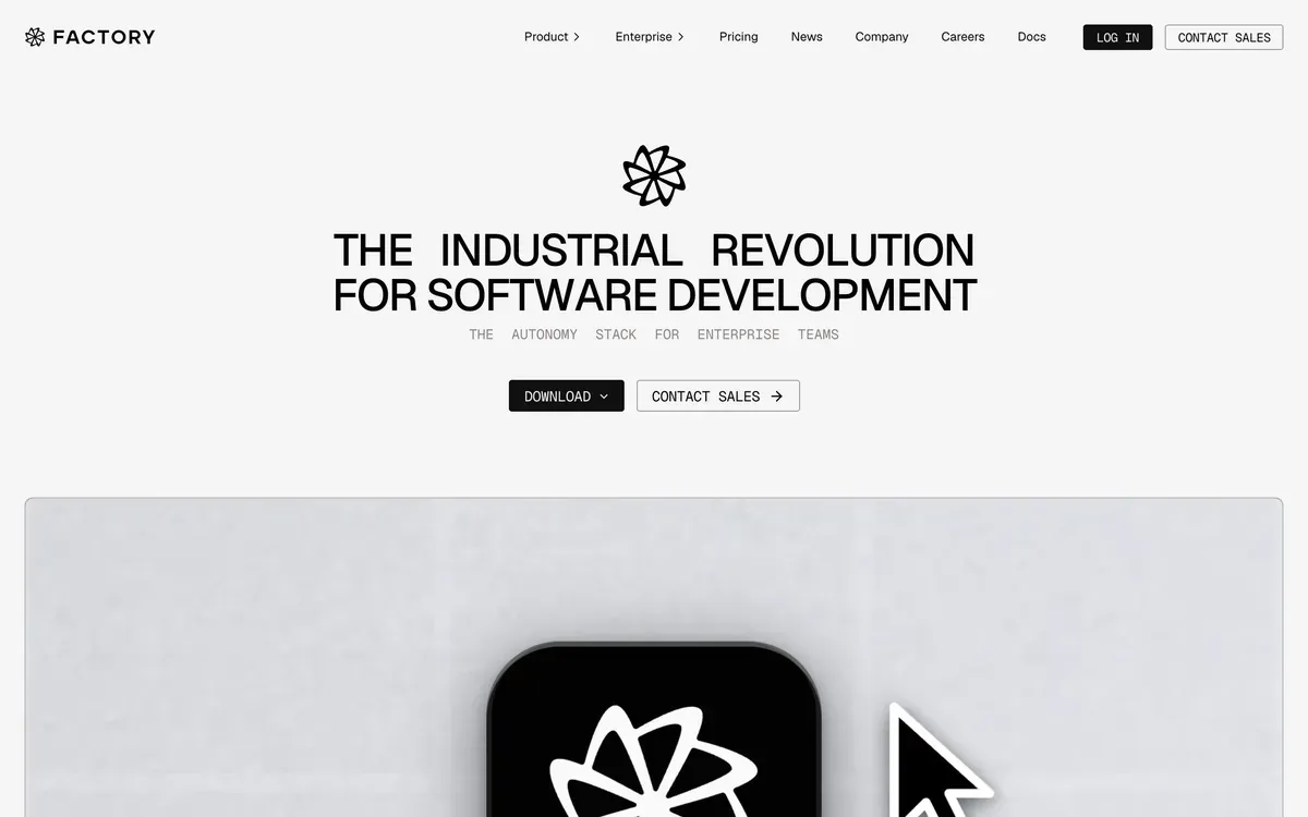 Factory product page