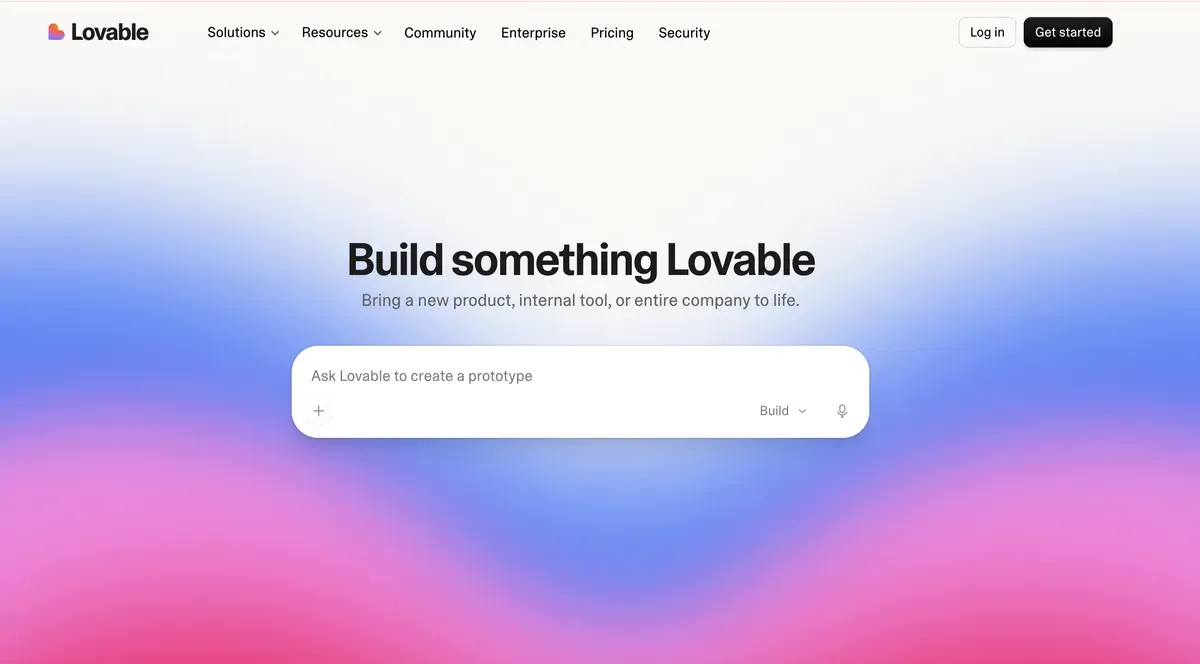 Lovable product page