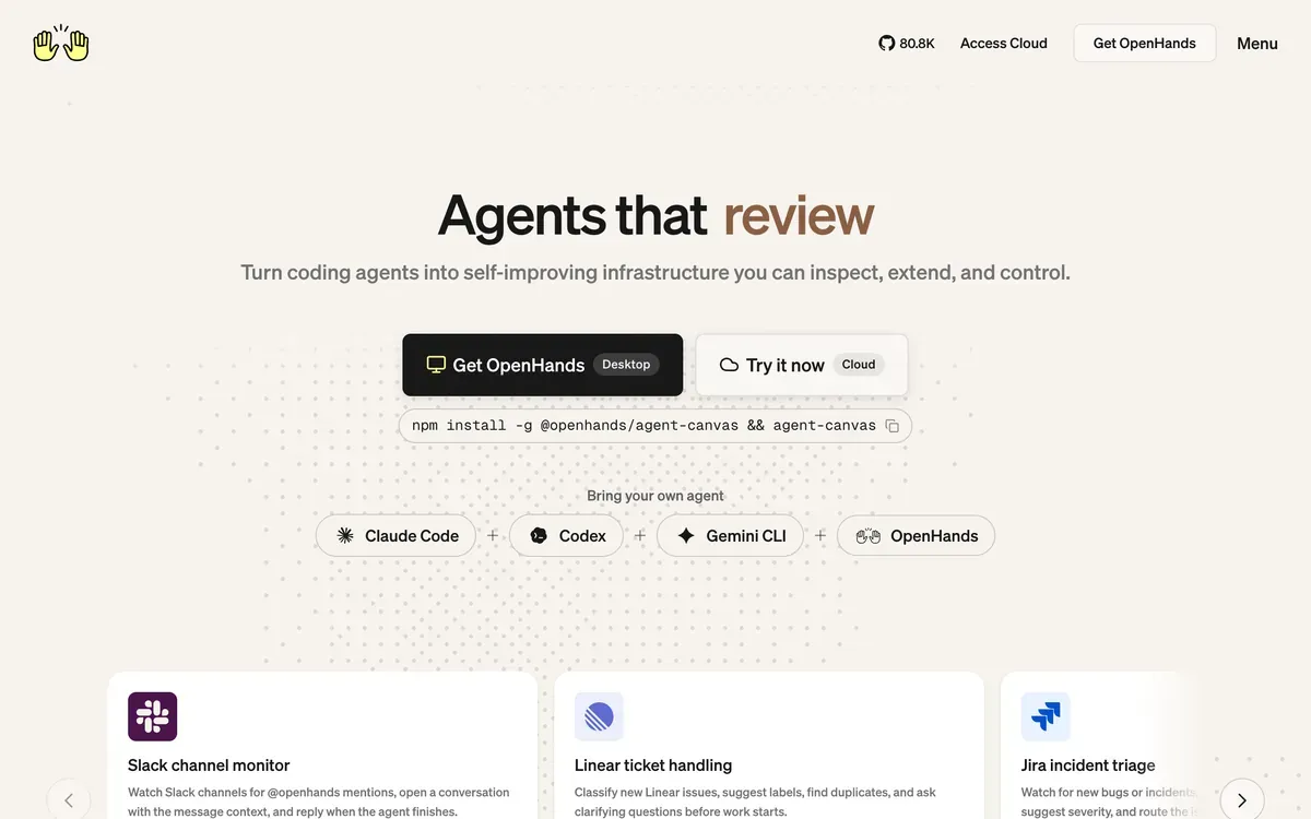 OpenHands product page